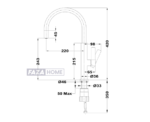 Single Lever Kitchen Tap Teka with aerator integrated in spout 2