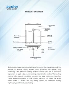 Aceler heater specs